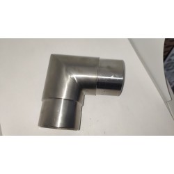 Chrome Stainless Steel 42mm pipe Sharp 90° Elbow